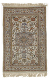 AN ANOTALIAN SILK CARPET, KAYSERI, CIRCA 1970