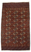 AN ANTIQUE TEKKE CEREMONIAL CARPET, 1ST HALF 19TH CENTURY