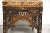 AN OTTOMAN MOTHER OF PEARL INLAID WOODEN CHAIR, TURKEY OR SYRIA EARLY 20TH CENTURY