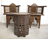 AN OTTOMAN SET OF TWO CHAIRS AND A TABLE, SYRIA 19TH-20TH CENTURY