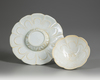 A CHINESE 'QINGBAI' CUP AND STAND, SONG DYNASTY (960-1279 AD)
