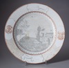 A LARGE CHINESE EXPORT PLATE, 18TH CENTURY