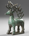 ORDOS-STYLE BRONZE SQUATTING DEER WARRING STATES PERIOD (475–221 BC)