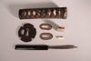 SHINTO WAKIZASHI IN BLACK KOSHIRAE