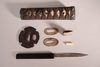 SHINTO WAKIZASHI IN BLACK KOSHIRAE