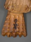 WOODEN OKIMONO 置物 OF A HAWK