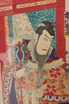 ORIGINAL JAPANESE WOODBLOCK PRINT BY UTAGAWA KUNISADA III WITH ACTORS DEPICTING A SCENE
