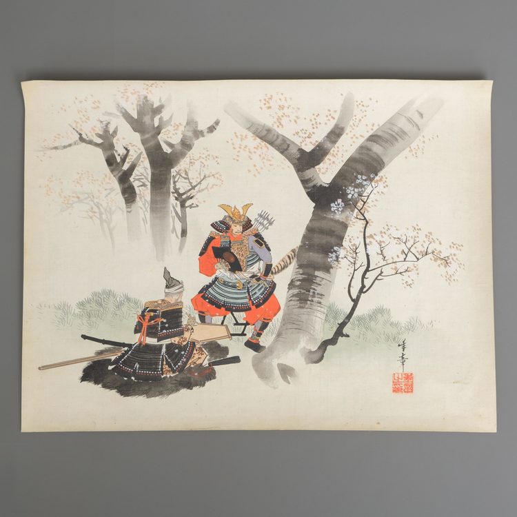 PAINTING COMMANDER MINAMOTO NO YOSHITSUNE