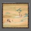 TALL 2-PANEL BYÔBU 屏風 (FOLDING SCREEN) WITH GENERAL MINAMOTO NO HACHIMAN TARÔ YOSHI’IE