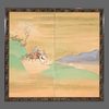 TALL 2-PANEL BYÔBU 屏風 (FOLDING SCREEN) WITH GENERAL MINAMOTO NO HACHIMAN TARÔ YOSHI’IE