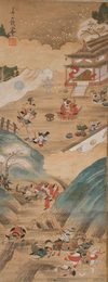 KAKEJIKU 掛け軸 (HANGING SCROLL) BY WATANABE KAZAN 渡辺崋山 (1793–1841)