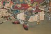 KAKEJIKU 掛け軸 (HANGING SCROLL) OF COMMANDER MINAMOTO NO YOSHITSUNE 源義経