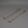 TWO MOTHER OF PEARL POLES