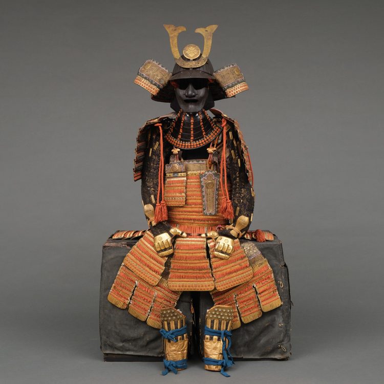 GOLD LACQUER METAL SUIT-OF-ARMOUR (Ô’YOROI)