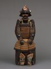 EXCEPTIONAL SET OF 2 EDO-PERIOD SUITS-OF-ARMOUR (YOROI), COMPLETE WITH 2 MATCHING FOLDING SCREENS (BYÔBU)