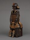 EXCEPTIONAL SET OF 2 EDO-PERIOD SUITS-OF-ARMOUR (YOROI), COMPLETE WITH 2 MATCHING FOLDING SCREENS (BYÔBU)