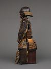 EXCEPTIONAL SET OF 2 EDO-PERIOD SUITS-OF-ARMOUR (YOROI), COMPLETE WITH 2 MATCHING FOLDING SCREENS (BYÔBU)