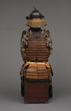 EXCEPTIONAL SET OF 2 EDO-PERIOD SUITS-OF-ARMOUR (YOROI), COMPLETE WITH 2 MATCHING FOLDING SCREENS (BYÔBU)