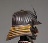 EXCEPTIONAL SET OF 2 EDO-PERIOD SUITS-OF-ARMOUR (YOROI), COMPLETE WITH 2 MATCHING FOLDING SCREENS (BYÔBU)