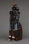 EXCEPTIONAL SET OF 2 EDO-PERIOD SUITS-OF-ARMOUR (YOROI), COMPLETE WITH 2 MATCHING FOLDING SCREENS (BYÔBU)
