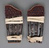 EXCEPTIONAL SET OF 2 EDO-PERIOD SUITS-OF-ARMOUR (YOROI), COMPLETE WITH 2 MATCHING FOLDING SCREENS (BYÔBU)