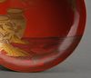 FIVE LARGE LACQUER SAKAZUKI 盃 (SAKE SAUCER CUPS)