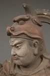 LIFE-SIZE NIO WOODEN STATUE