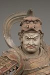 LIFE-SIZE NIO WOODEN STATUE