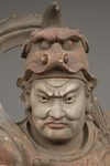 LIFE-SIZE NIO WOODEN STATUE