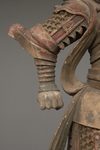 LIFE-SIZE NIO WOODEN STATUE