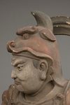 LIFE-SIZE NIO WOODEN STATUE