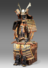 A GOLD AND BLACK LACQUER JAPANESE Ō-YOROI  MID SHŌWA PERIOD (MID 20TH CENTURY)
