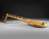 A JAPANESE BIWA  TRADITIONAL LUTE INSTRUMENT