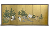 A JAPANESE SIX-PANEL BYŌBU SCREEN  LATE EDO PERIOD (1615–1868)