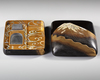 SUZURI-BAKO WITH MOUNT FUJI & MOTHER-OF-PEARL INLAY