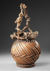 A JAPANESE IKEBANA BASKET, LATE 20TH CENTURY