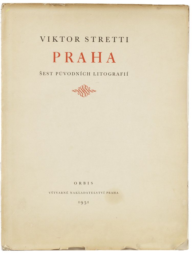 PRAHA – SIX ORIGINAL LITHOGRAPHS BY VIKTOR STRETTI (1951)