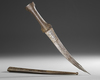 A PERSIAN GILT AND ENGRAVED STEEL DAGGER, EALRY ZAND DYANSTY 18TH CENTURY