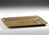 A QAJAR ENGRAVED BRASS TRAY, PERSIA 19TH CENTURY