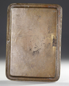 A QAJAR ENGRAVED BRASS TRAY, PERSIA 19TH CENTURY