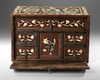 AN INDO-PORTUGUESE BONE INLAID BOX, PROBABLY GOA, INDIA, 16TH-17TH CENTURY