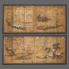 PAIR OF 6-PANEL BYÔBU 屏風 (FOLDING SCREENS) BY TOSA MITSUYOSHI