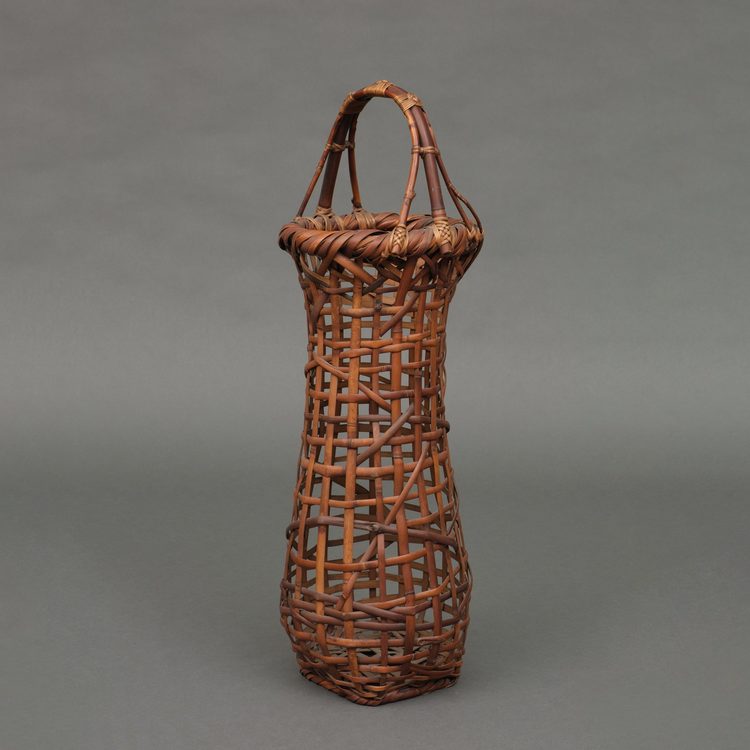 TALL IKEBANA BASKET BY KOSUGE KÔGETSU 小菅吼月 (1932-2017)