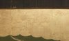 LARGE 6 PANEL SCREEN WITH GENRE PAINTING