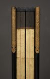 LARGE 6 PANEL SCREEN WITH GENRE PAINTING