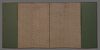 LARGE 6 PANEL BYOBU WITH GENRE PAINTING ON GOLD
