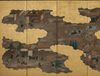 TALL 6-PANEL BYÔBU 屏風 (FOLDING SCREEN) WITH FÛZOKU-GA 風俗画 (GENRE PAINTING)