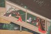 SIX PANEL SCREEN DEPICTING THE TALE OF GENJI