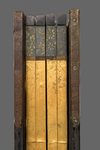 SIX PANEL SCREEN DEPICTING THE TALE OF GENJI