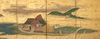 6 PANEL SCREEN WITH MOUNTAIN VILLAGE SCENE
